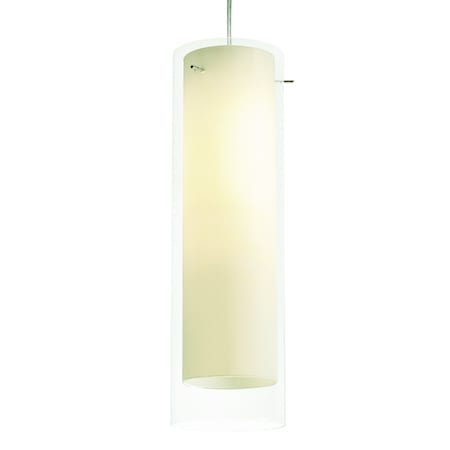 View LED Pendant - 4000K - 120-277V - Satin Nickel - Cream